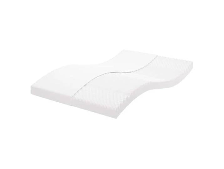 vidaXL Schaumstoffmatratze Weiß 120x210 cm 7-Zonen Härtegrad 20 ILD