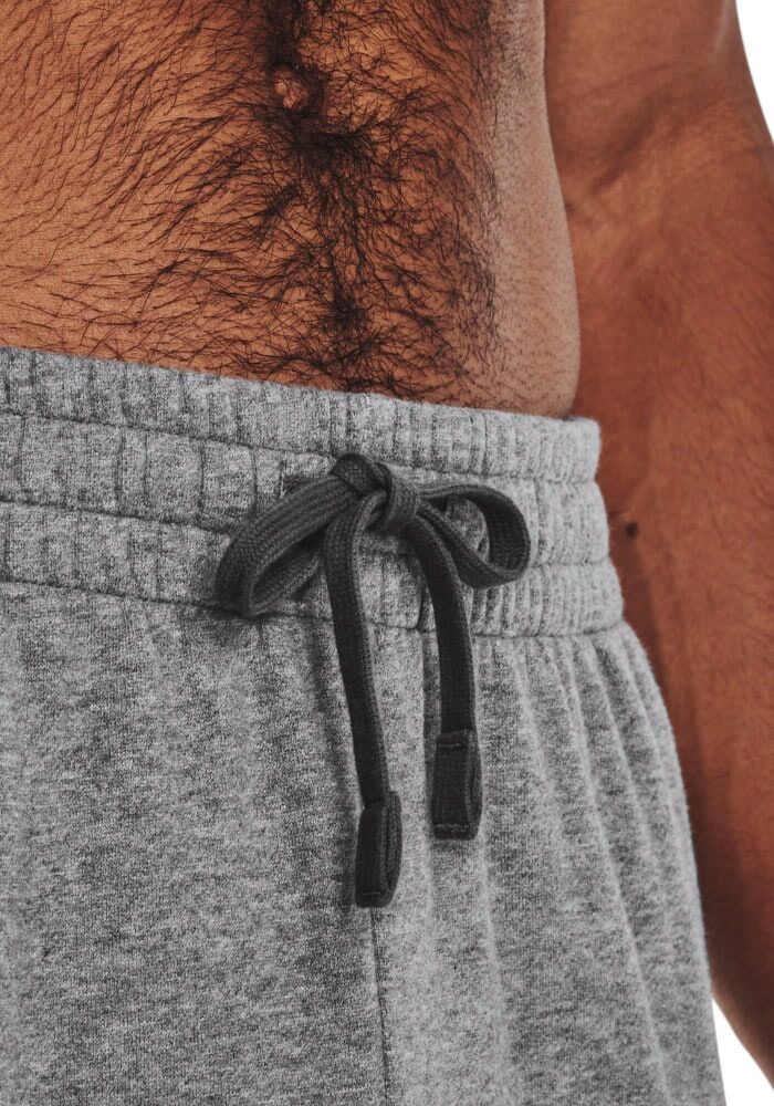 Jogginghose UNDER ARMOUR "UA Rival Fleece Jogginghose", Herren, Gr. XS, N-Gr, grau (castlerock light heather), Obermaterial: 80% Baumwolle, 20% Polyester, Hosen Jogginghose, aus Baumwolle und Polyester, mit elastischem Bund castlerock light heather XS, N-