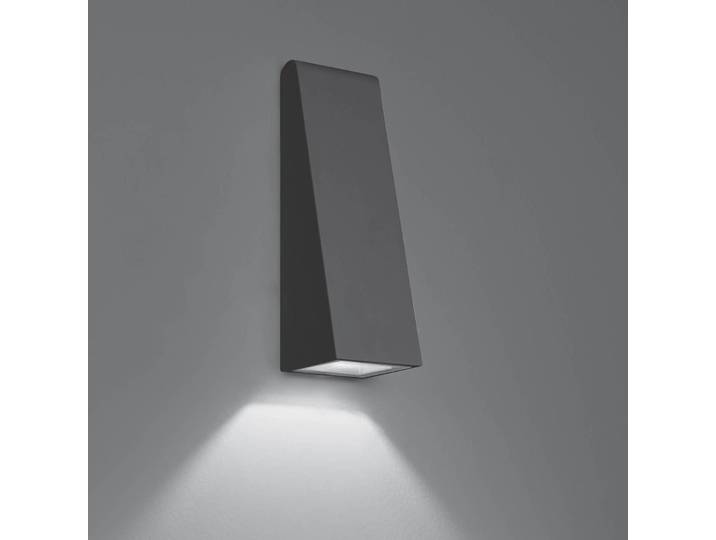 Artemide LED Aussenwandleuchte Cuneo Mini, schwarz, Aluminium, Design, LED Wandleuchte außen