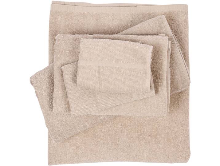 Lavie Duschtuch Tilda taupe Bio Baumwolle 140 x 70 cm - Duschtuch