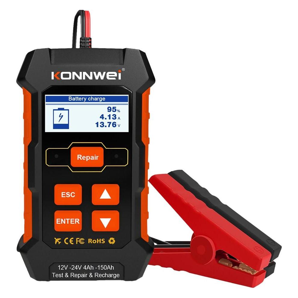 Konnwei Gleichrichter, Batteriemessgerät 520 (10 A, 12V, 24V) (KW520)