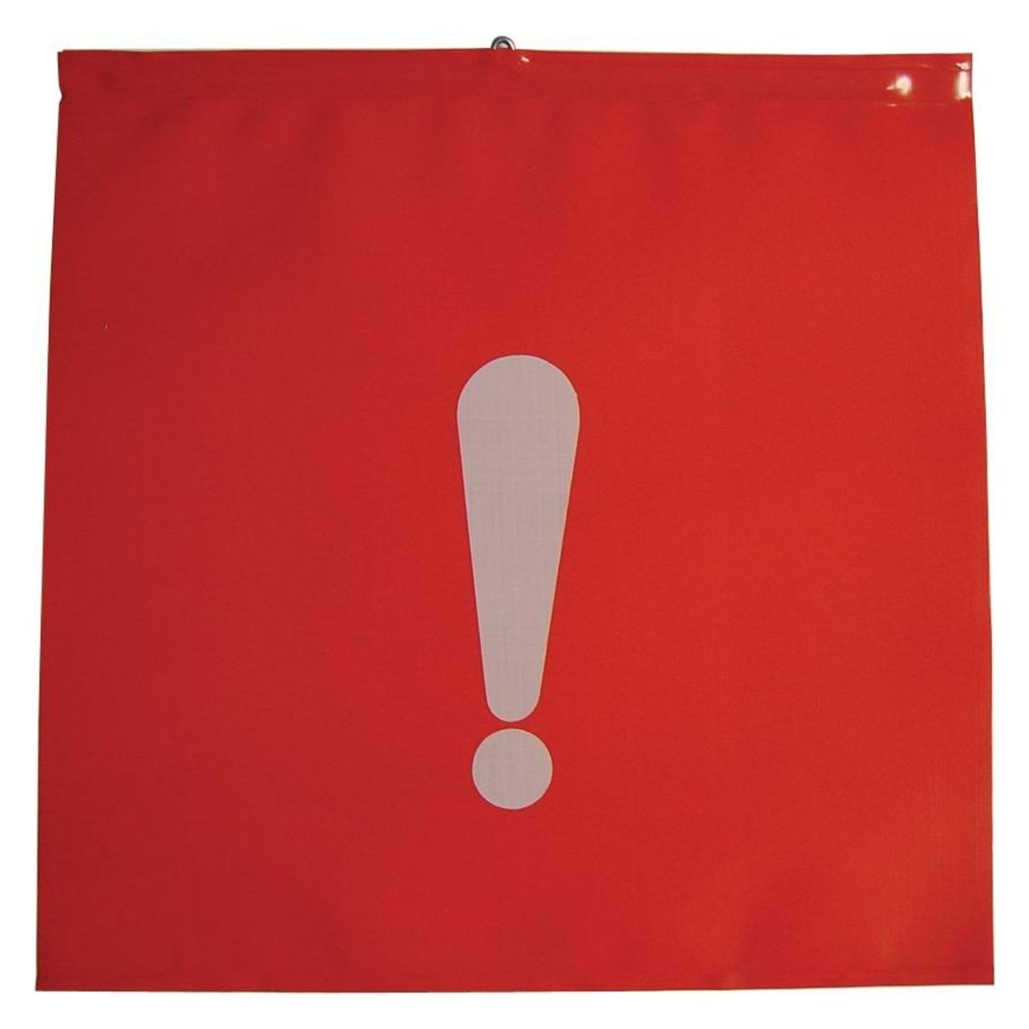 Magni Schlussfahne 30 x 30 cm m.Aufdruck Ausrufezeichen (46568405)