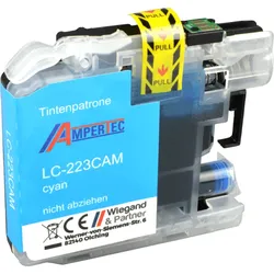 Ampertec Tinte kompatibel mit Brother LC-223C  cyan