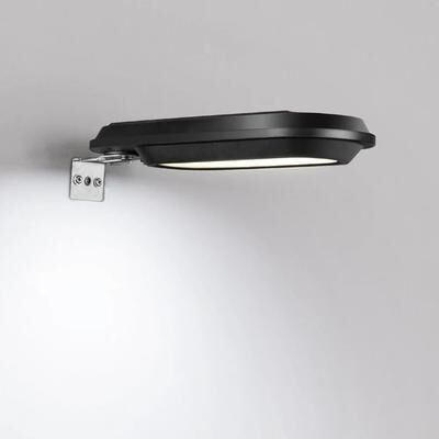 Uplifted Finds 18 LED Solar Gutter & Wall Light   IP65 Waterproof Human Body Induction Outdoor Security Lamp black White