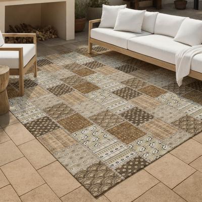 Addison Rugs Machine Washable Indoor/ Outdoor Checker Lamoine Chantille Rug