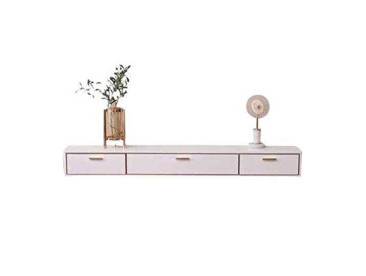 Ygt9mS6vz TV-Ständer TV-Ständer for das Wohnzimmer Schwimmender TV-Schrank Wandmontiertes Unterhaltungszentrum
