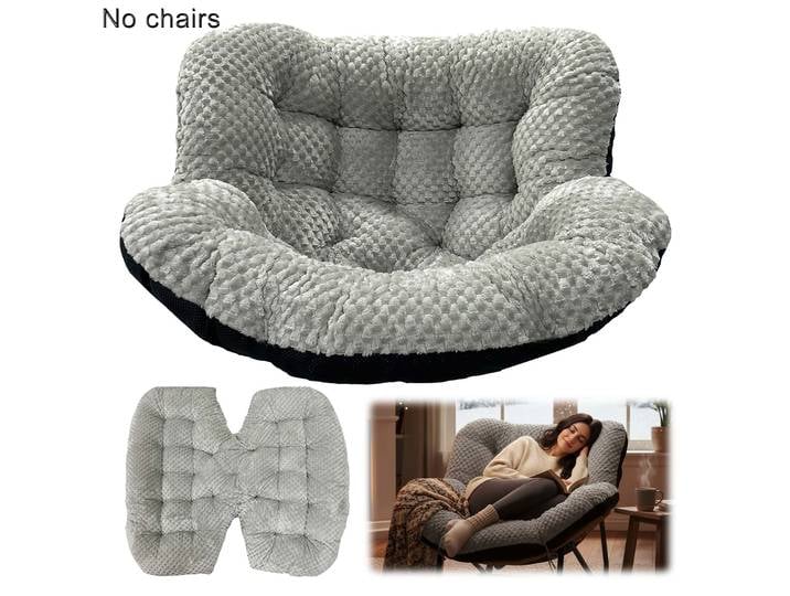 Coussin de chaise à bascule en velours et peluche, coussin de remplacement pour chaise à œufs en osier chaud, moderne et confortable, pour l'intérieur