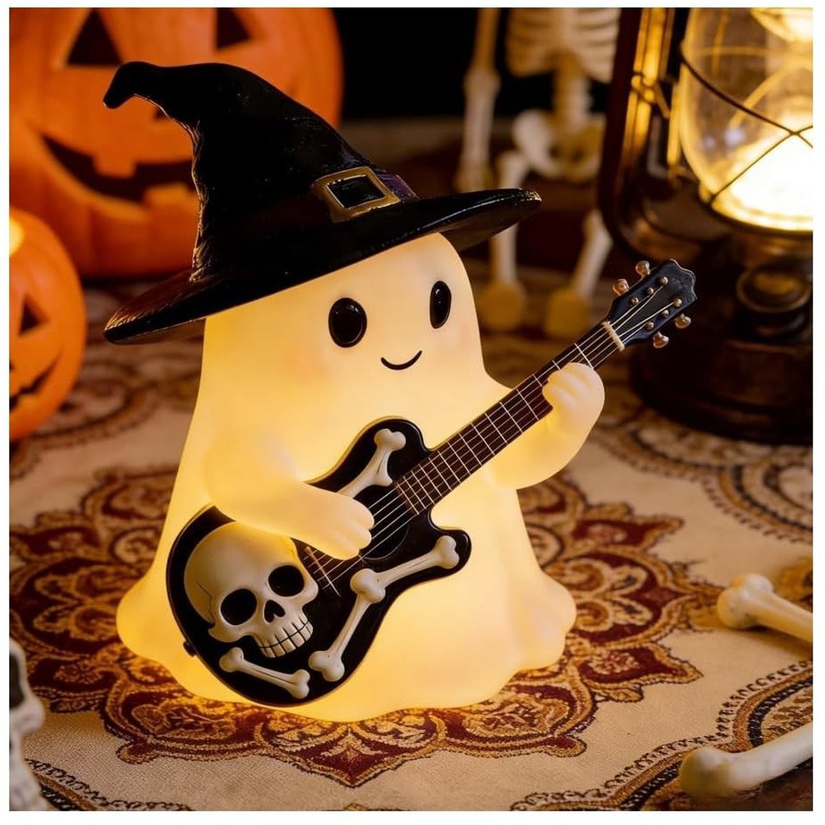Mini Spookbeeldje Decoratieve Halloween Geest Houtkleurig