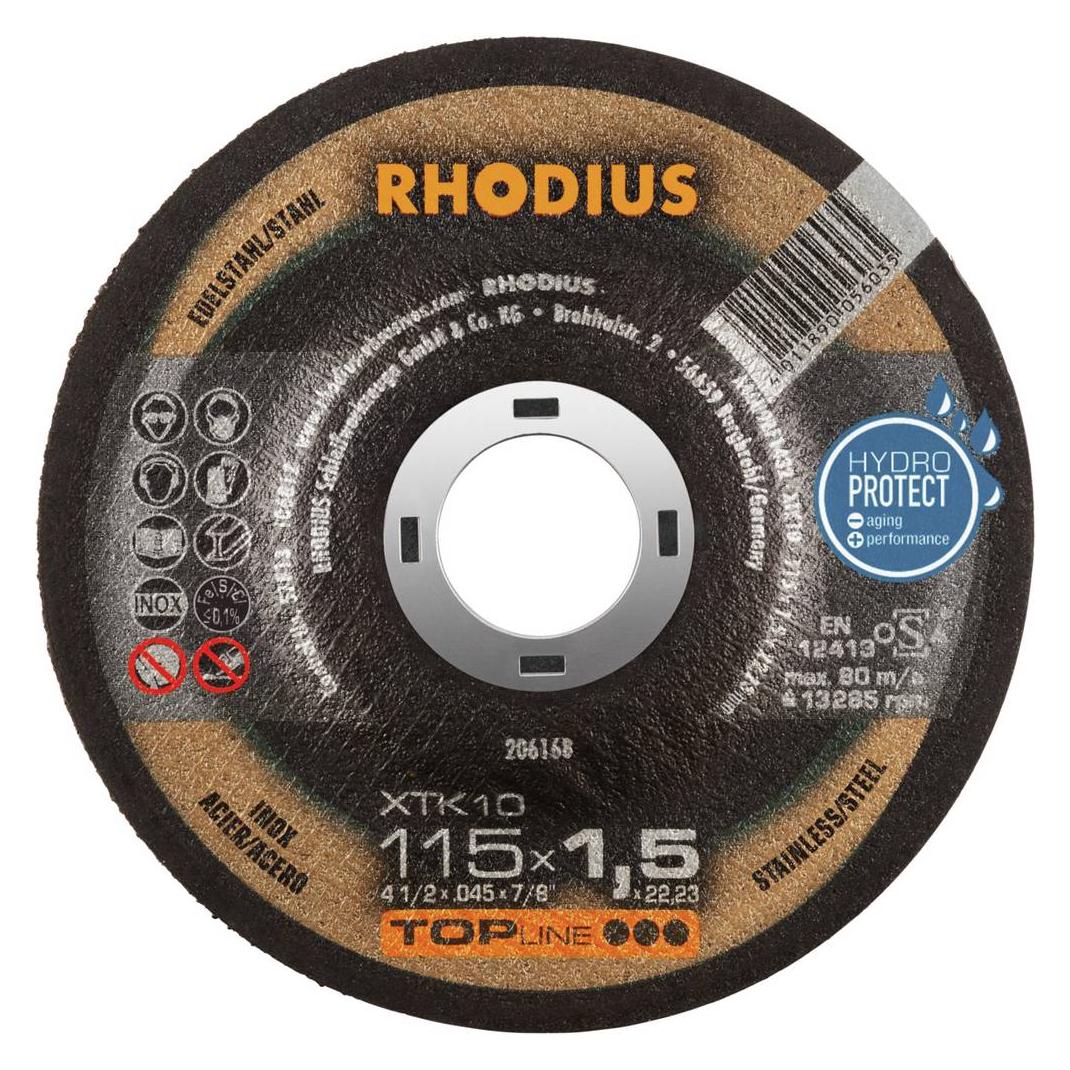 Rhodius TOPline XTK10 Extradünne Trennscheibe 115 x 1,5 x 22,23 mm (80151436)