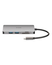 D-Link USB-C 8-Port USB 3.0 Hub: HDMI Ethernet SD microSD CR und Ladeanschluss (DUB-M810)