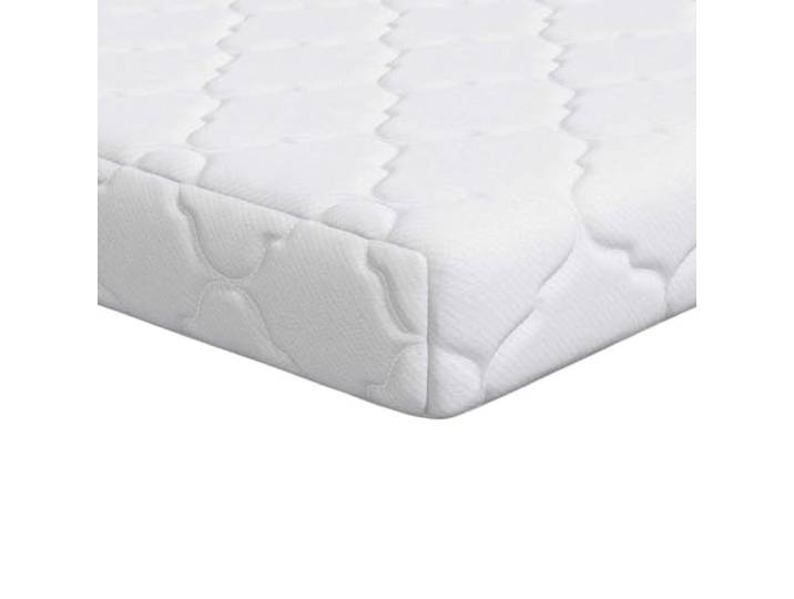 TUERYAFEK Matratze Weiss 80x160 cm Jacquard-Stoff PU-Schaum mit Kokosnussschicht, mittelfester Komfort, pflegeleicht, nur fuer Innenraeume