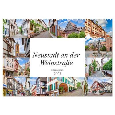 Neustadt an der Weinstraße Impressionen (Wandkalender 2027 DIN A2 quer), CALVENDO Monatskalender