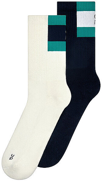 ON Unisex Socken Courtside High 2er Pkg. weiss   43-46 B