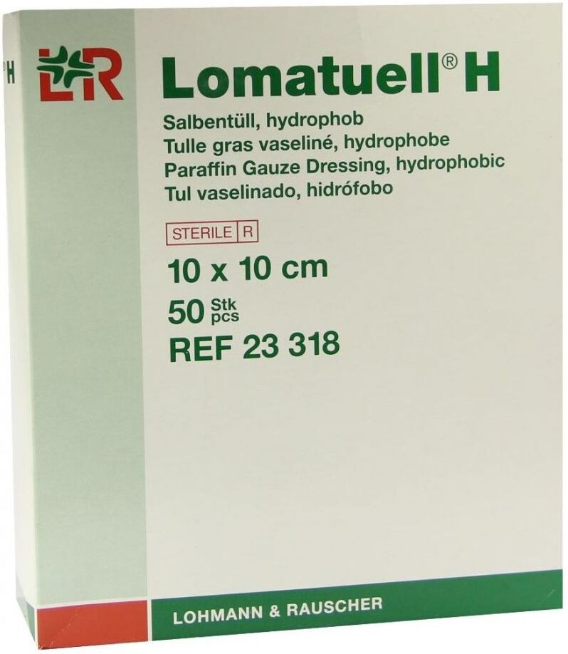 Lomatuell H Salbentüll 10x10 cm st.23318 50stk