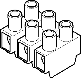 Dornbracht Europaklemme N-Erde-L, 08185050890 Elektrozubehör