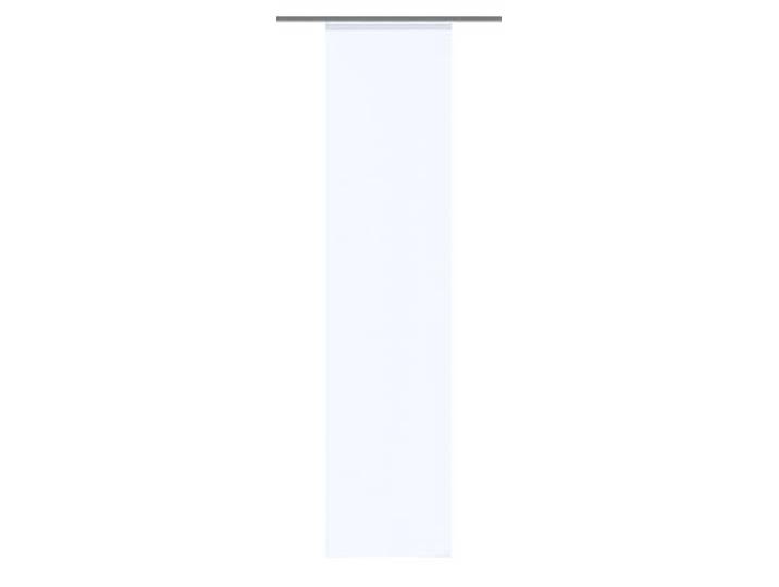 Home fashion 87141-810 Schiebevorhang Rom Voile-Uni, lasergeschnittene Seiten, 245 x 60 cm, weiß