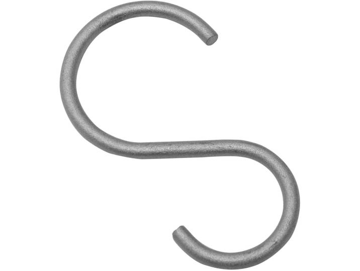 Gardinenhaken GARDINIA S-Haken , silber, Ø:25cm, Metall, Gardinenbefestigungen, Gardinenhaken, Serie Gardinenstange Industrial Home