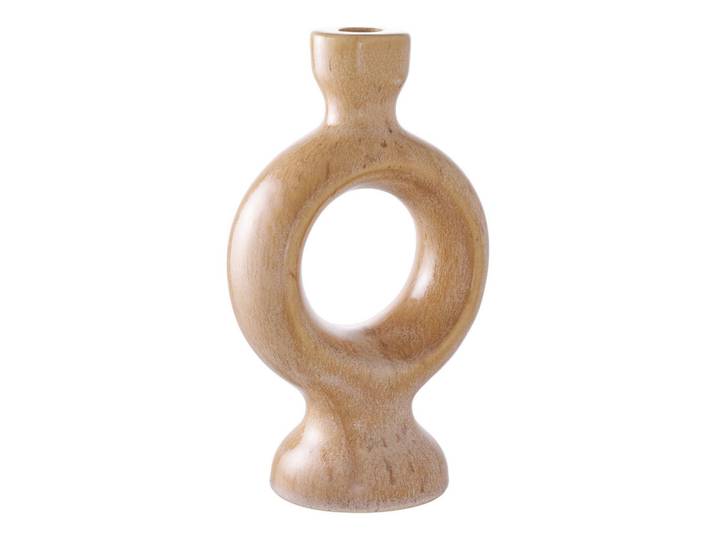 Kerzenhalter Candle Holder, Beige, Keramik, 8.8x23.5x13.5 cm, zum Stellen, Dekoration, Kerzen & Kerzenhalter, Kerzenständer