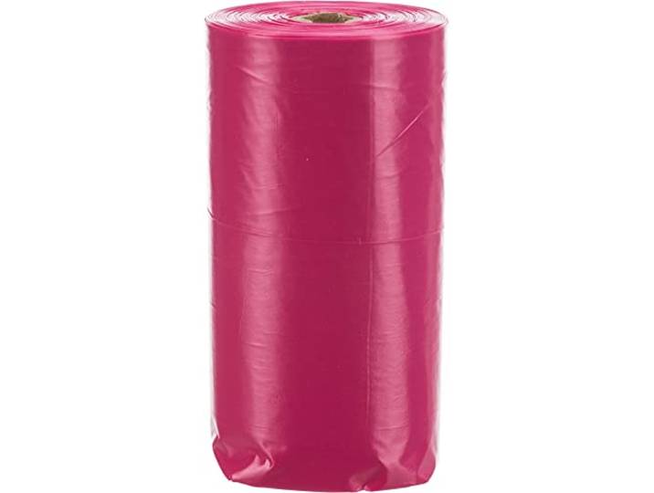 Afvalzakken voor honden, geur, roze, 4 rollen, 20 zakken, rozen
