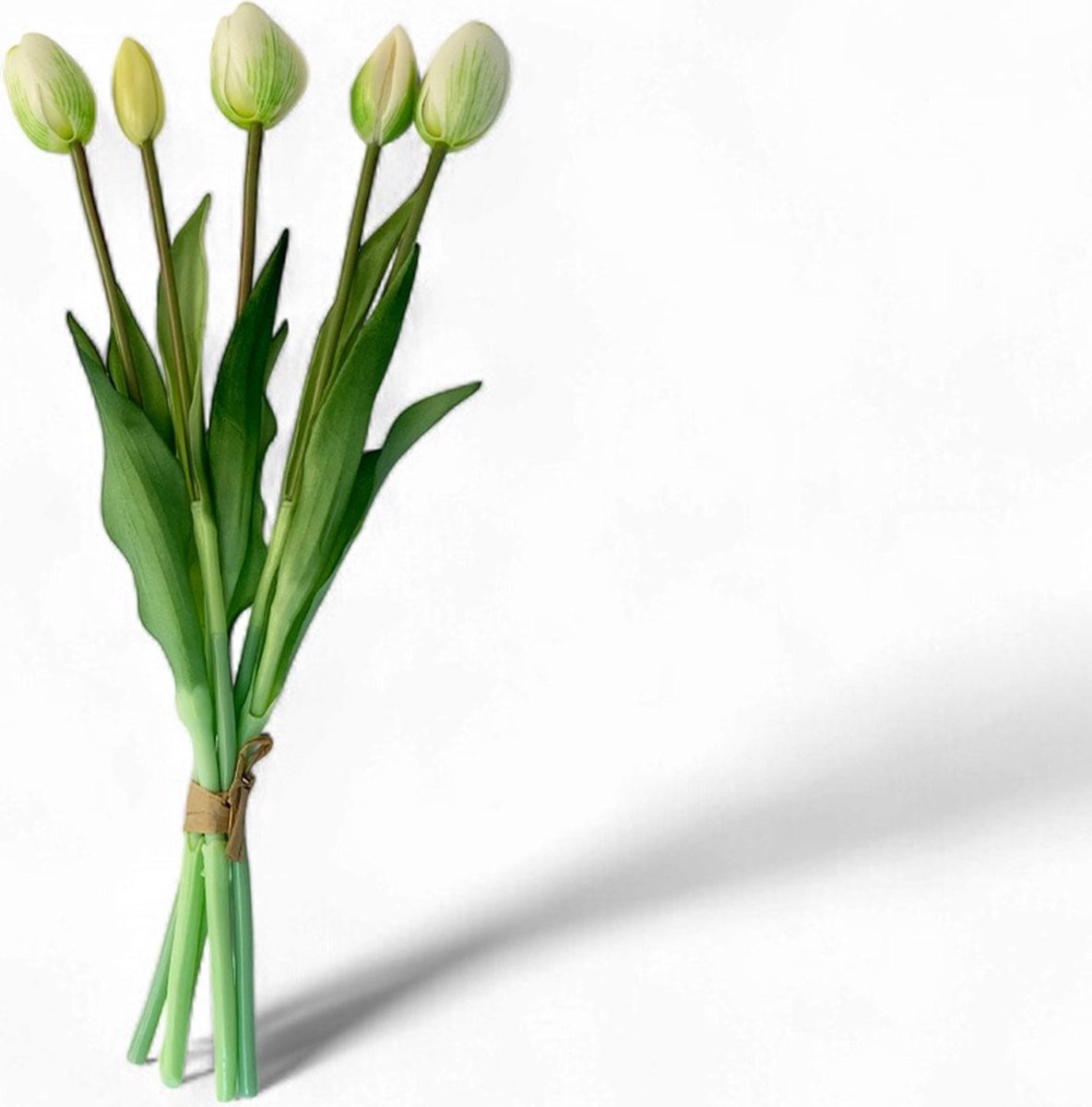 WinQ Kunsttulpen Wit Realtouch 5 stuks