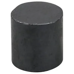 100 Scheibenmagnete, Ferrit, 10 x 10 mm, Y35, Haftkraft 380 g, anthrazit