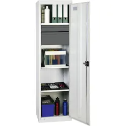Stumpf Werkzeug- und Materialschrank Serie 3000 lichtgrau + 1 Schublade 100 mm + 1 Schublade 200 mm + 3 Auszugsböden - 3005707