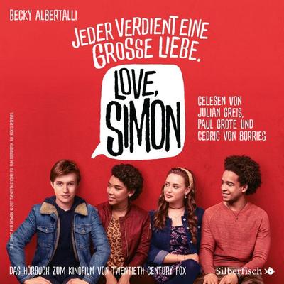 Love, Simon (Filmausgabe) (Nur drei Worte – Love, Simon): Jeder verdient eine große Liebe. - Becky Albertalli, Audio, 9783844913668