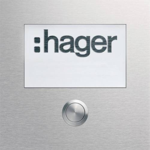 Hager REN009X Rund-Taster-Modul Silber
