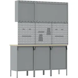 vidaXL, Werkbank + Arbeitsbock, Werkstatt Schrank (55 cm, 150 cm)
