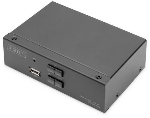 Digitus DS-12851 1+2 Port KVM-Umschalter DisplayPort 3840 x 2160 Pixel
