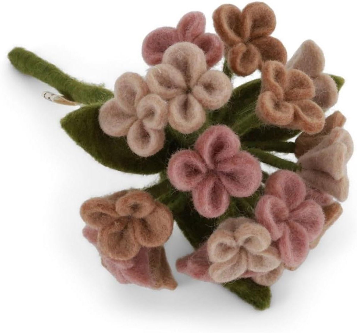 Felt Bloemen Kunstbloem Hydrangea Lichtroze - 20 cm