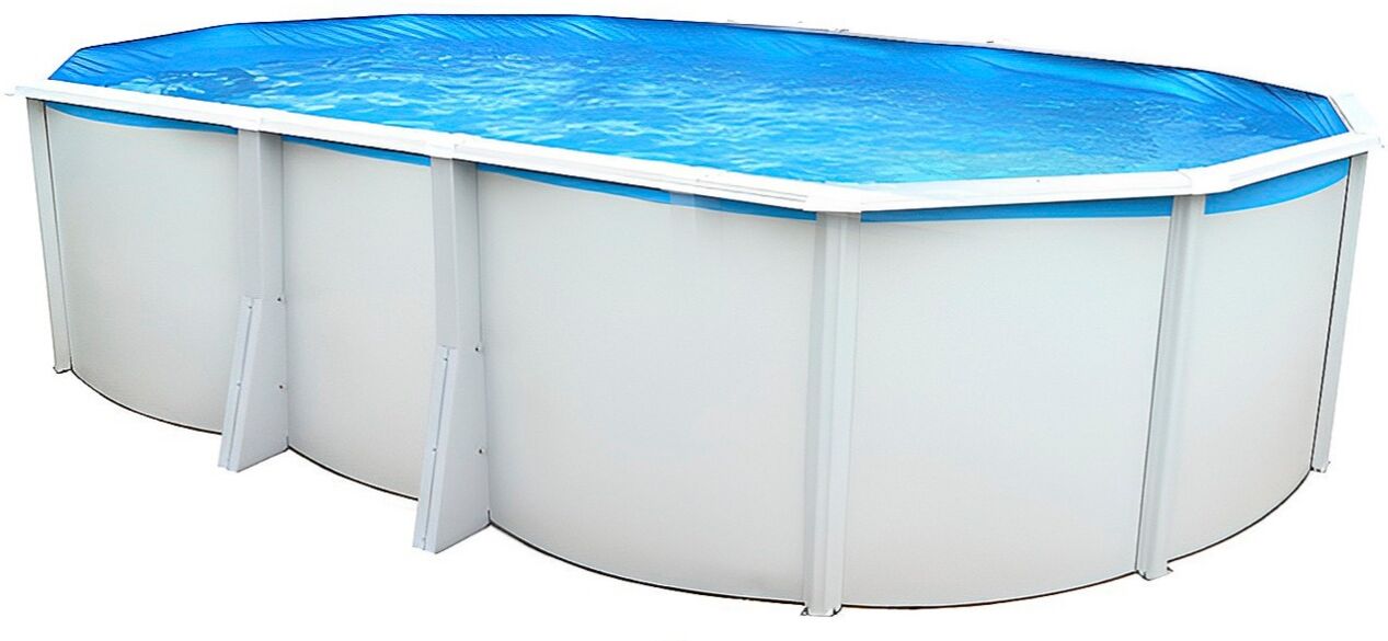 Piscine hors-sol acier Toi IBIZA ovale 640X366X132cm filtre à sable