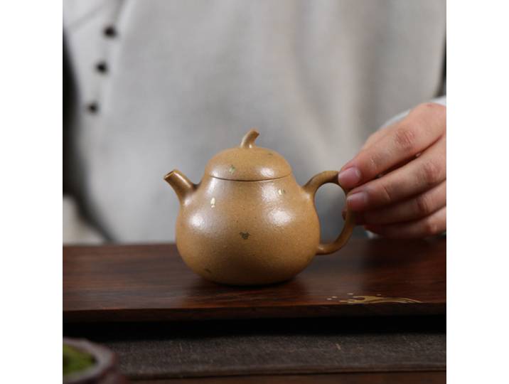 Théière chinoise Yixing en argile violette, théière domestique faite à la main en forme d'aubergine, bouilloire de beauté, minerai brut, service à thé Zisha, service à thé 170ml