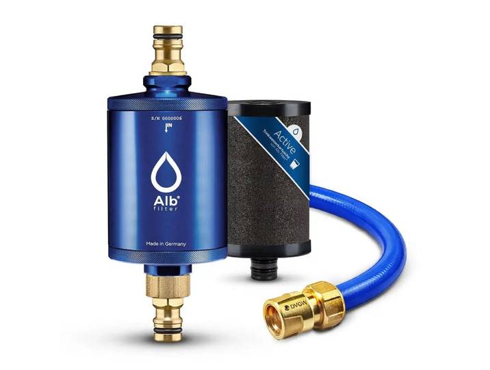 Alb Filter Wasserfilter Mobil Active Campingfilter, für Wohnmobil, mit Aktivkohle, GEKA-Anschluss, Made in Germany