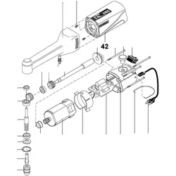 PROXXON 28492-42 Motorgehäuse für Langhals Winkelbohrmaschine LWB/E