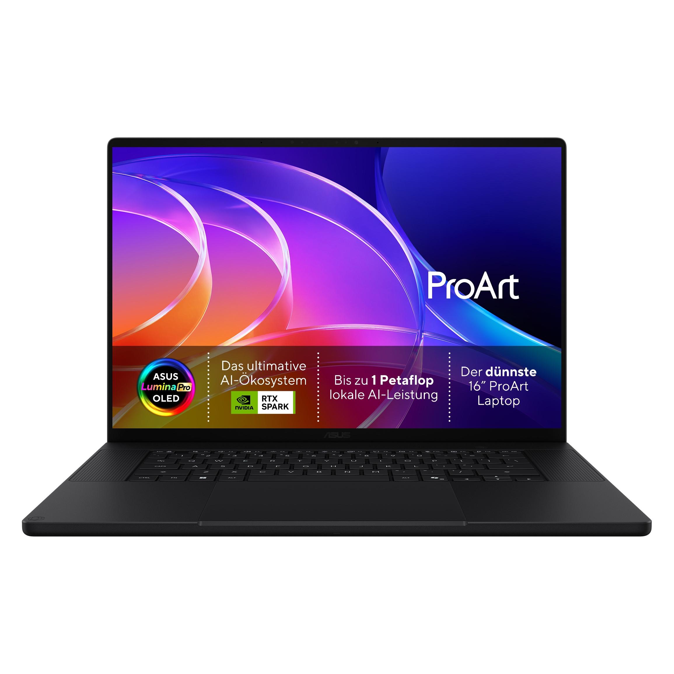ASUS ProArt P16 NVIDIA RTX Spark N1X 128 2TB H7607BA-SE041X W11P (16", 2000 GB, 128 GB, DE) (90NB16A1-M00JK0)