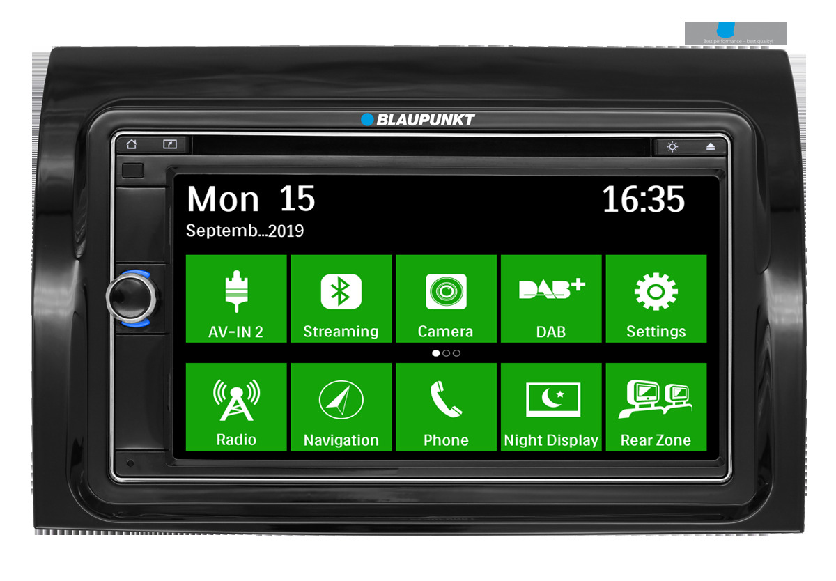 Blaupunkt CAMPER 690 DAB 2DIN inkl. 24 Monate Kartenupdate mit Einbau-Kit für Fiat Ducato, Citroen Jumper, Peugeot Boxer (Pro-Line)