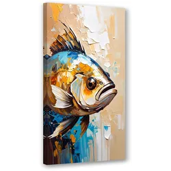 LEINWANDBILD Fisch Meerestier 40x80cm