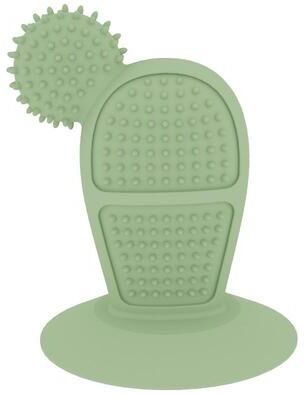 United Cactus Dog Chew Toy With Suction Cup Dental Molar Stick For Teeth Cleaning & Teething Relief avocado Green