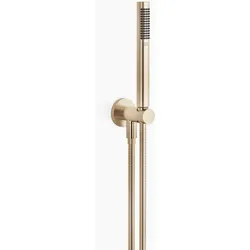 Dornbracht Schlauchbrausegarnitur mit integriertem Brausehalter, Durchfluss 15 l/min, 27802660-46, Farbe: Champagne gebürstet