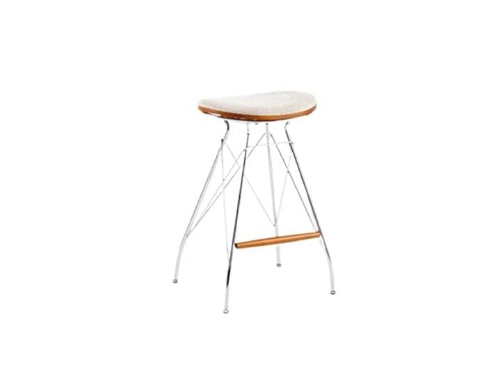 VNCdfhETs Barstuhl Moderne Barhocker aus Metall, Bequeme Stühle for Esszimmer und Wohnungen Barhocker(White)