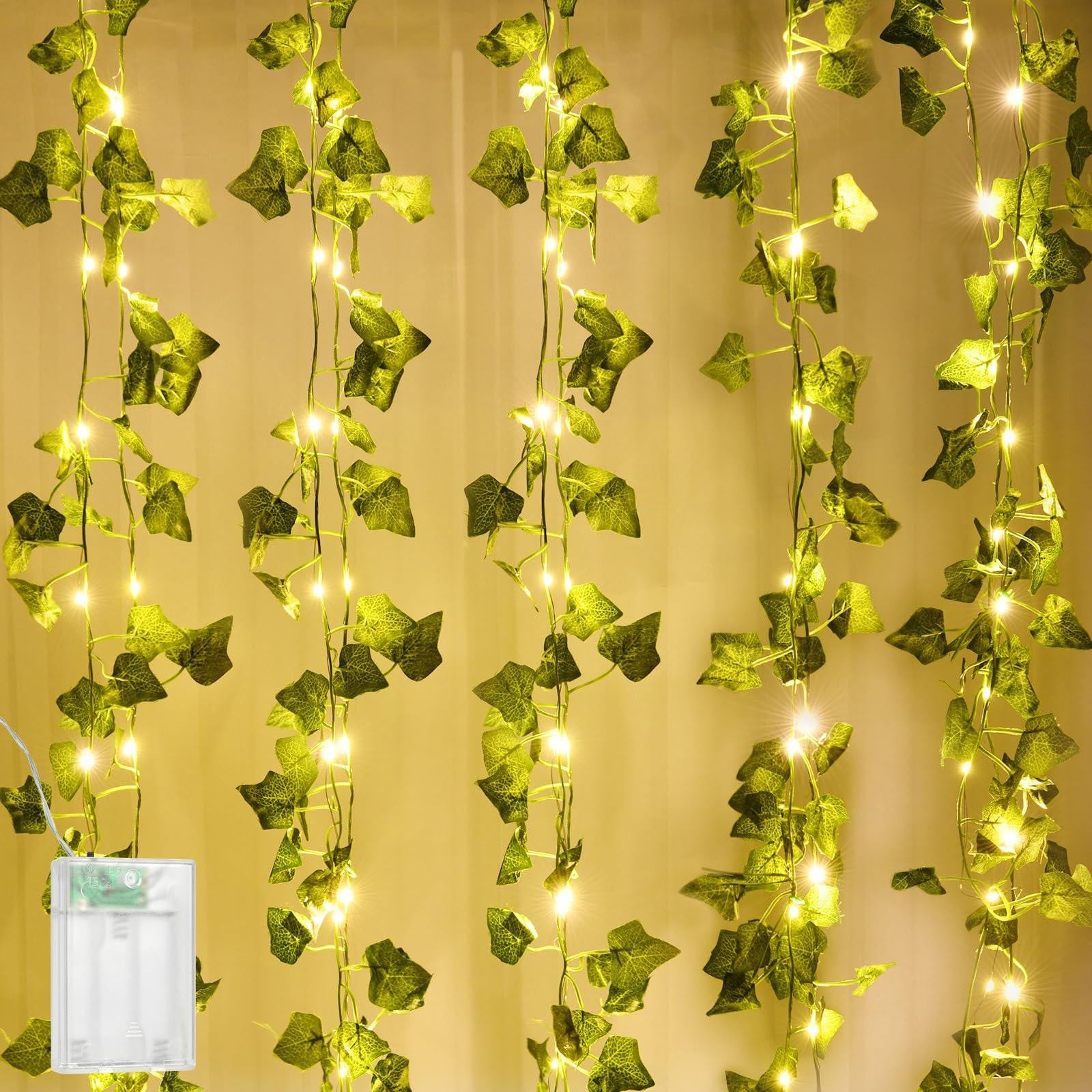 Selius Kunstmatige Klimop met 50 LED Lichtsnoer, 5 Meter