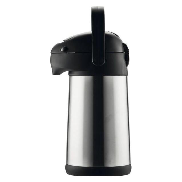 Helios Pipe Pumpkanne 18/10 Edelstahl, doppelwandig, Inhalt: 2,50 Liter (8207)