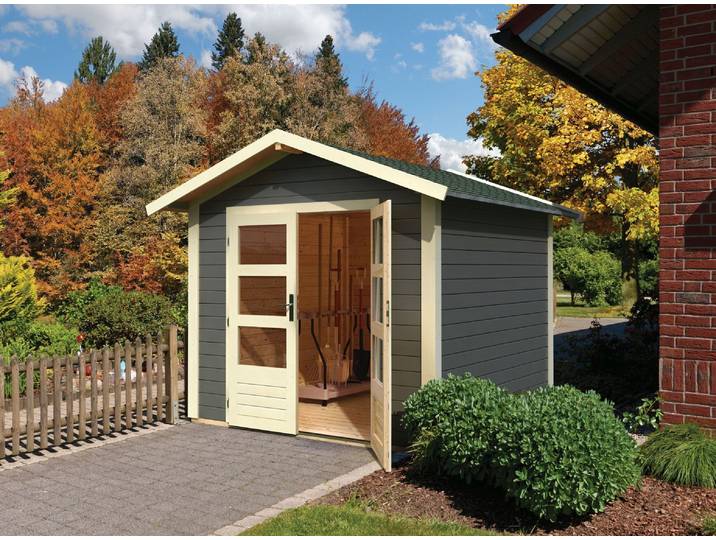 Woodfeeling Gartenhaus Talkau 4 terragrau; 83337
