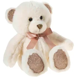 Heunec - Friends4ever - Pearlie Bär"Creamie"mit rosé Schleife Teddy 23cm