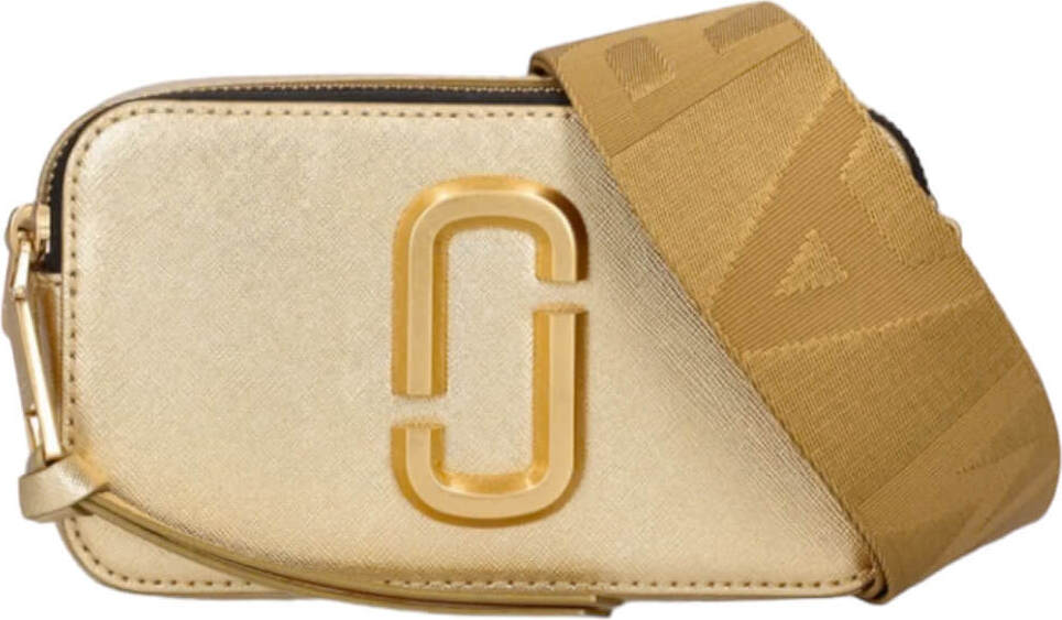 MARC JACOBS leather shoulder bag gold