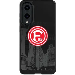 Nivocase Hülle für Samsung Galaxy S25 Edge Handyhülle NIVOcore Case Schwarz Fortuna Düsseldorf Logo (Samsung Galaxy S25 Edge), Smartphone Hülle, Schwarz
