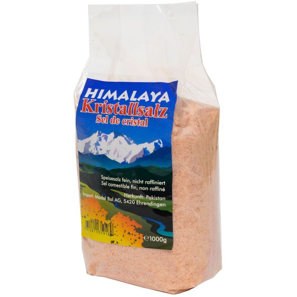 Madal BAL Himalaya Kristallsalz fein gemahl 1 kg Salz