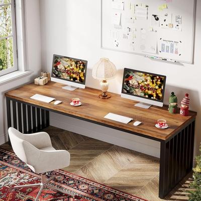 OEM "78.74"" Extra Long Computer Desk, Double 2-Person Desk, Workstation Writing Study Table for Home Office"