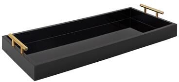Kate and Laurel Lipton Narrow Rectangle Wood Accent Tray - 10x24